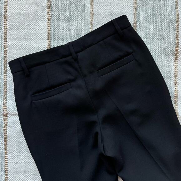 Brunello Cucinelli Black Virgin Wool Blend High Rise Pleated Trousers Women’s 8 - Picture 6 of 9